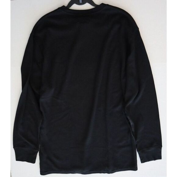 Polo Ralph Lauren PWLCRX Men's Sz 2XL Black Midweight Waffle Knit L/S Crew Shirt - Picture 6 of 6